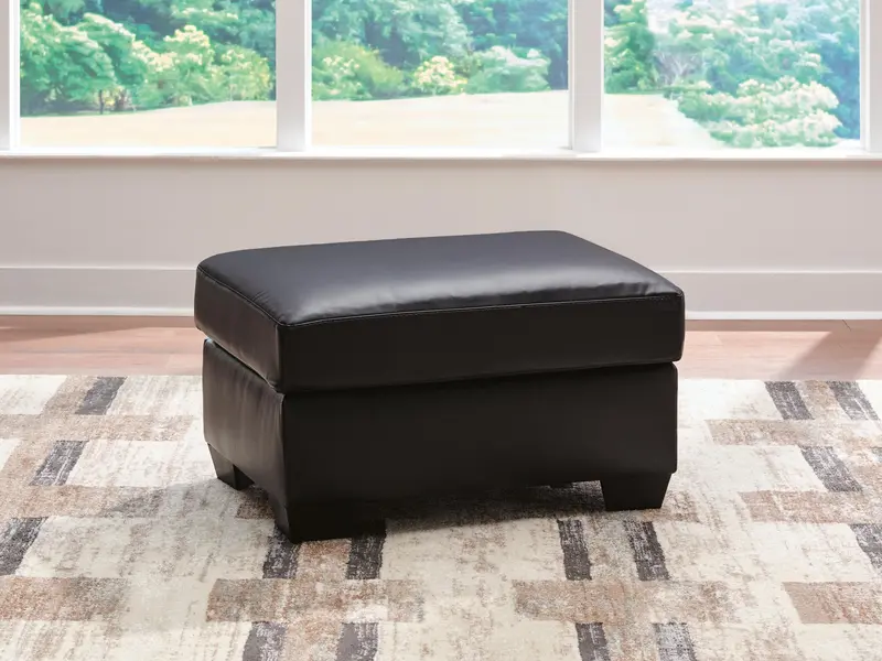 Glennbre Midnight Accent Ottoman – Coordinating Footrest And Extra Seating 1