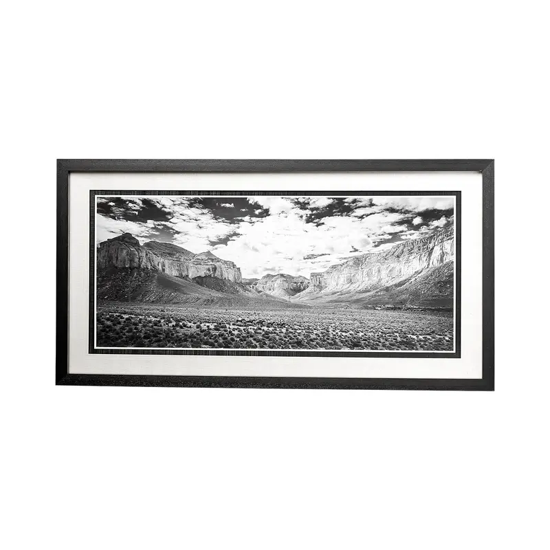 Grand Canyon Packtrain Art Print By Chris Dunker – Hand-Embellished Textured Wall Decor With Mat And Frame 1