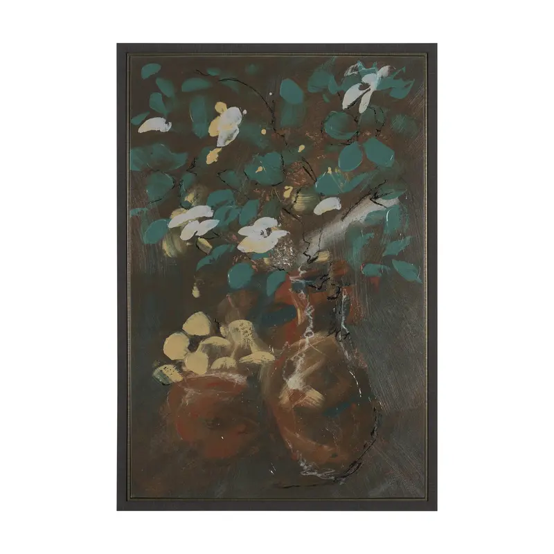 Graphite Sensation Ii Canvas By Mercana Studio – Textured Hand-Embellished Modern Wall Art 1