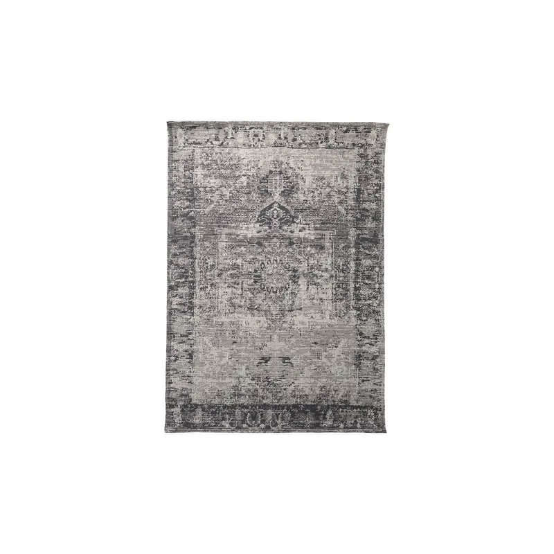 Greyson Area Rug – 96" X 60" Gray Low-Pile Flatweave Rug 1
