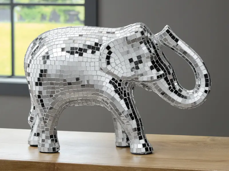Hallmont Metallic Silver Contemporary Sculpture 1