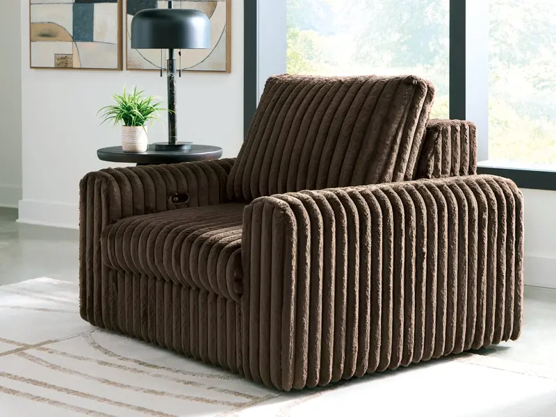 Hamlinbay Chocolate Power Gliding Chaise 1