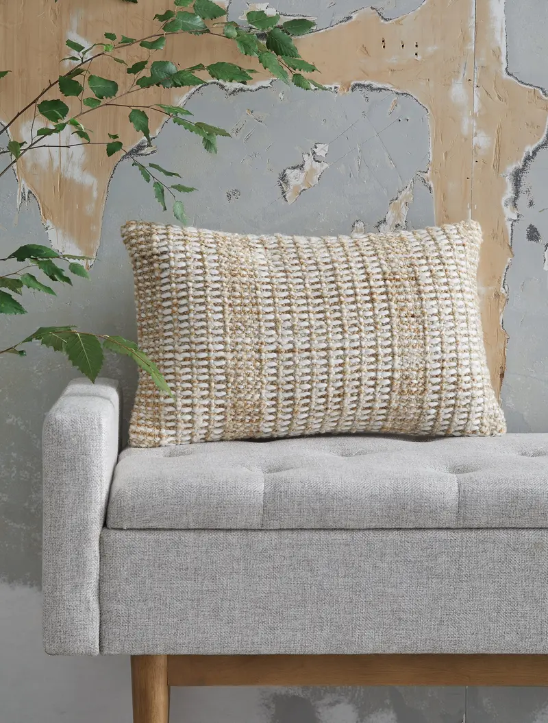 Hathby Tan-And-White Throw Pillow Collection (4-Piece) 1