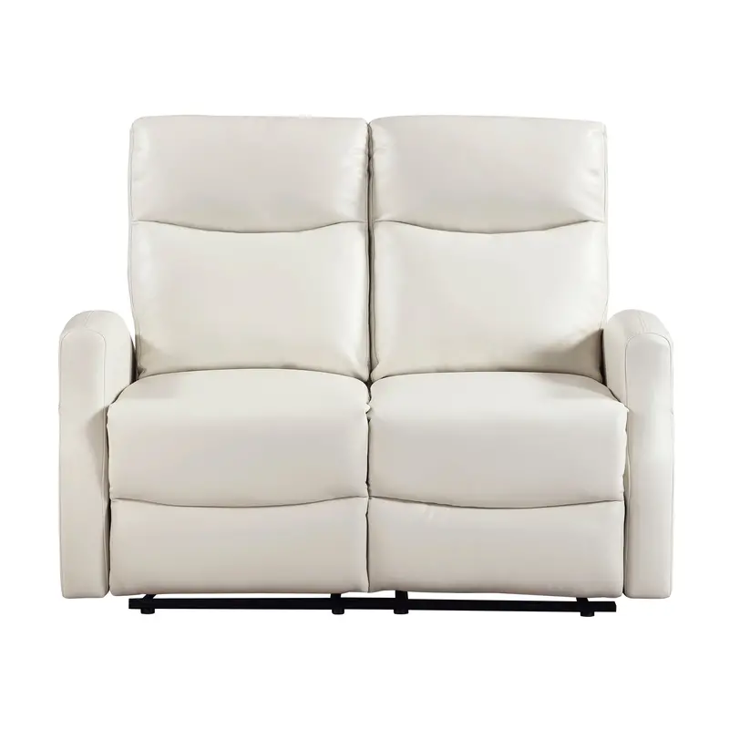 Heisley Beige Dual Power Reclining Loveseat 1