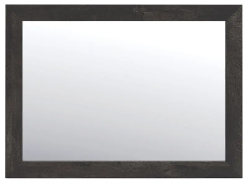 Hollivern Dark Gray Framed Bedroom Mirror (Wall Mount Only) 1