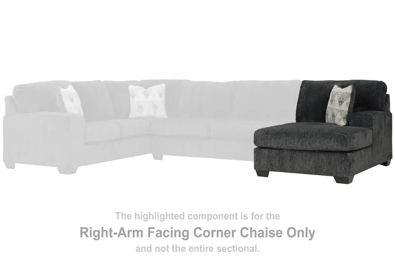 Hollyview Shadow Right-Arm Corner Chaise Sectional 1