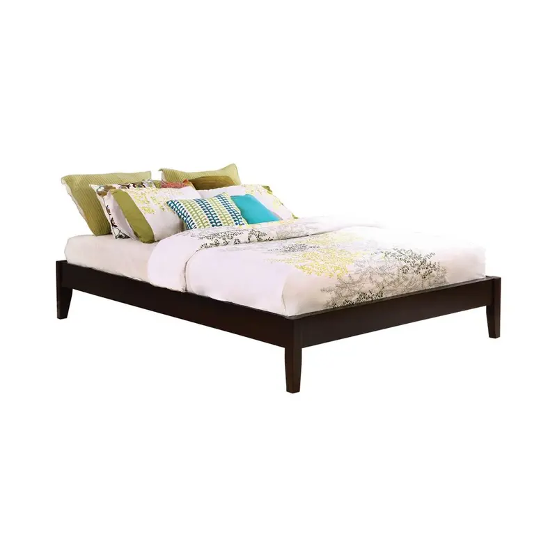 Hounslow Cappuccino Full Platform Bed – Minimalist Solid Foundation 1
