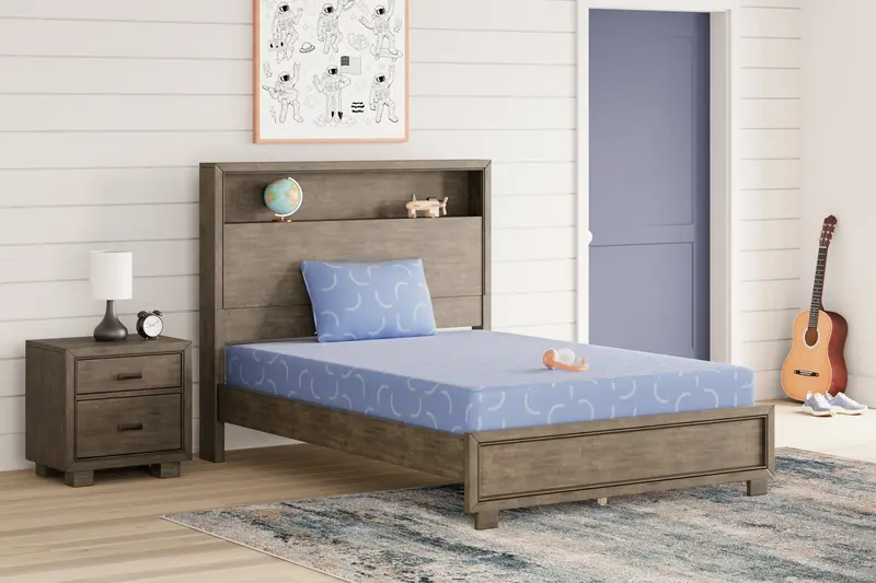 Ikidz Ocean Blue Full-Size Foam Mattress And Matching Pillow Set 1