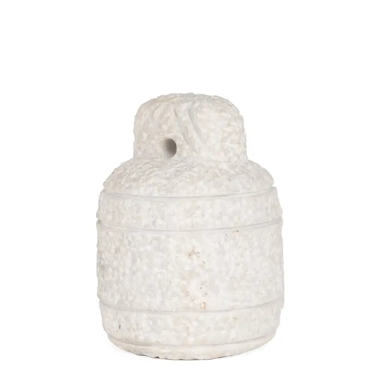 Irina Small White Marble Door Stopper – Sleek Minimalist Home Accessory 1