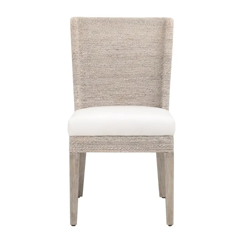 Isle Dining Chair – Curved Back Design With Neutral Upholstery 1