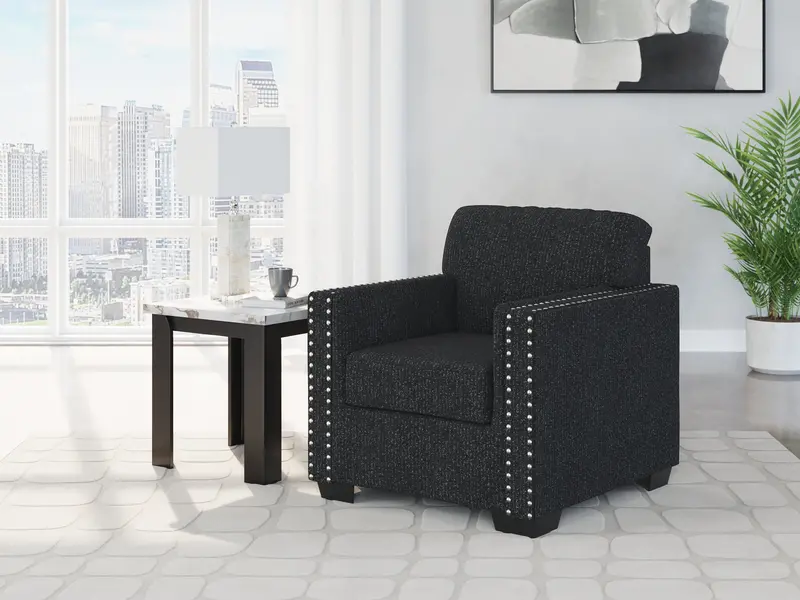 Jasmine Peaks Coal Gray Accent Chair 1