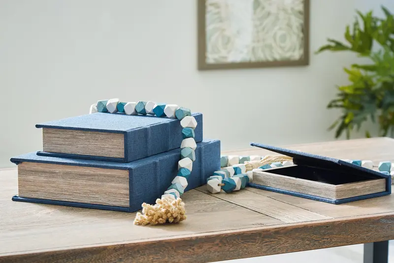Jolina Blue Decorative Box Set – Assorted Sizes 1