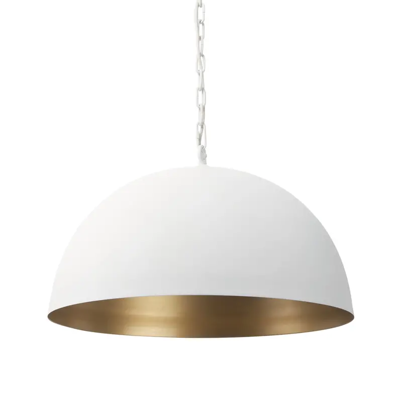 Juniper White Dome Pendant Light – 24" Round 1