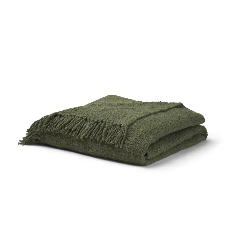 Kambal Evergreen Woven Cotton Throw Blanket 1