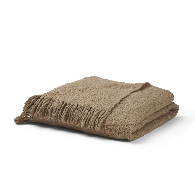 Kambal Sand Woven Cotton Throw – Lightweight Textured Blanket 1