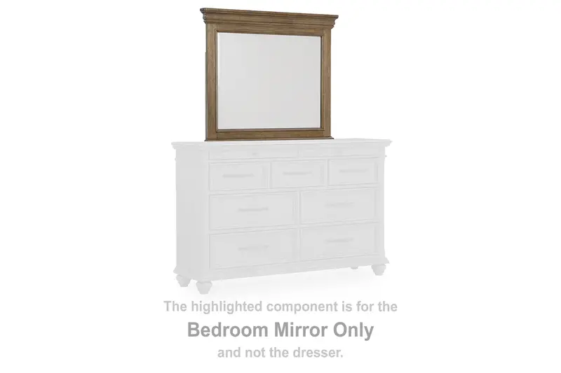 Karallin Medium Brown Arched Bedroom Mirror With Solid Wood Frame 1