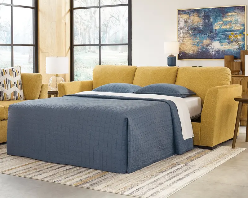 Keerwick Sunflower-Print Queen Sofa Sleeper 1