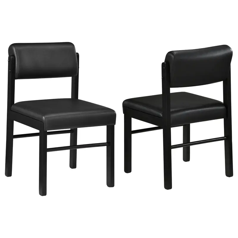 Kehoe Black Fabric Dining Side Chairs (2-Pack) 1