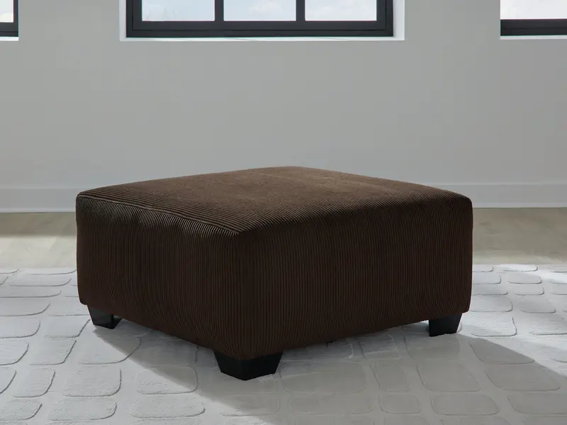 Kimlee Chocolate Oversized Accent Ottoman – Complementary Footrest And Seating 1