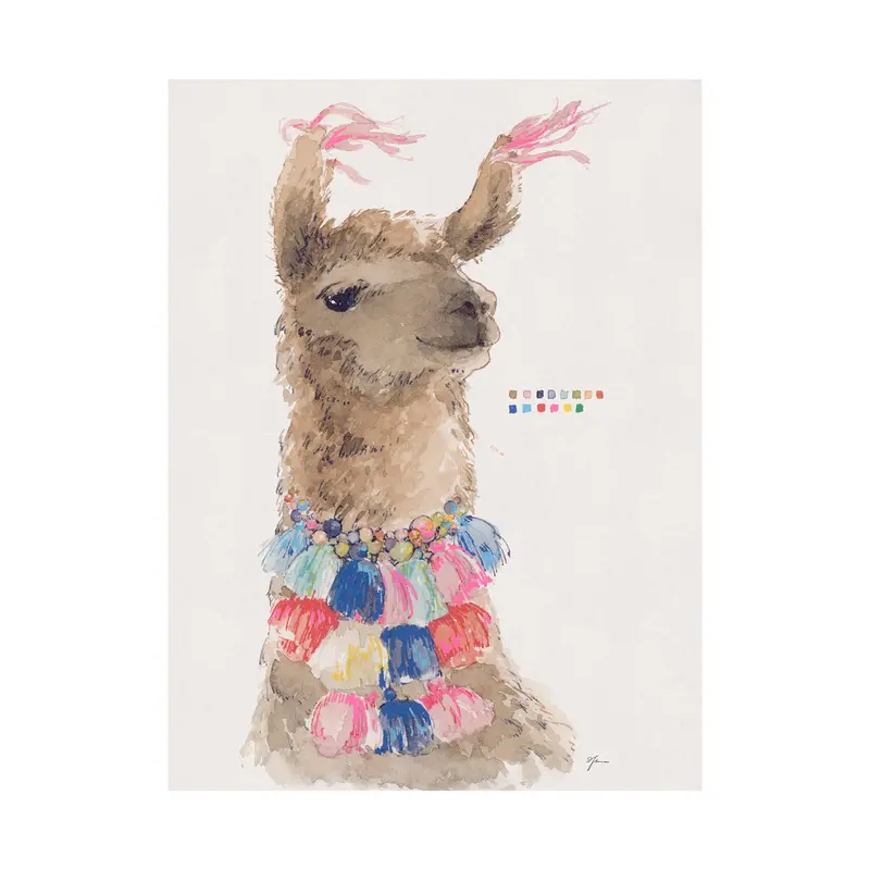 Lama I By Mercana Studio – Hand-Textured Canvas Wall Art 1