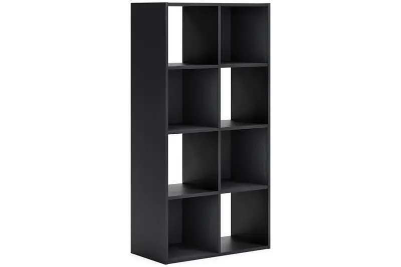 Langdrew Black Eight-Cube Storage Organizer Shelf 1