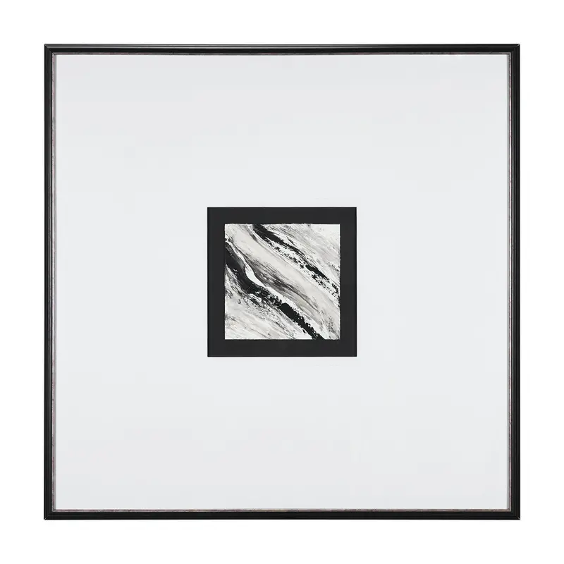 Lava Flow I: Original Framed Artwork Under Glass By Studio M 1
