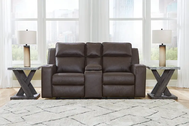 Lavenhorne Granite Reclining Loveseat With Center Console 1