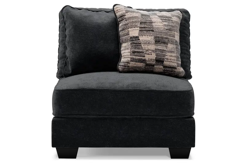 Lavernett Charcoal Armless Lounge Chair 1