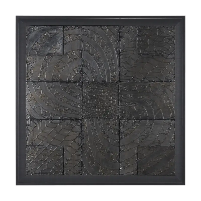 Layered Alloy I: Original 3D Textured Framed Artwork By Studio M 1