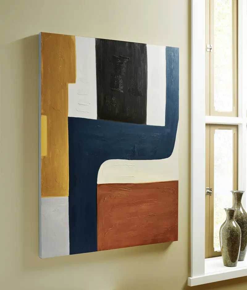 Lennmen Abstract Multi-Color Wall Art Print 1