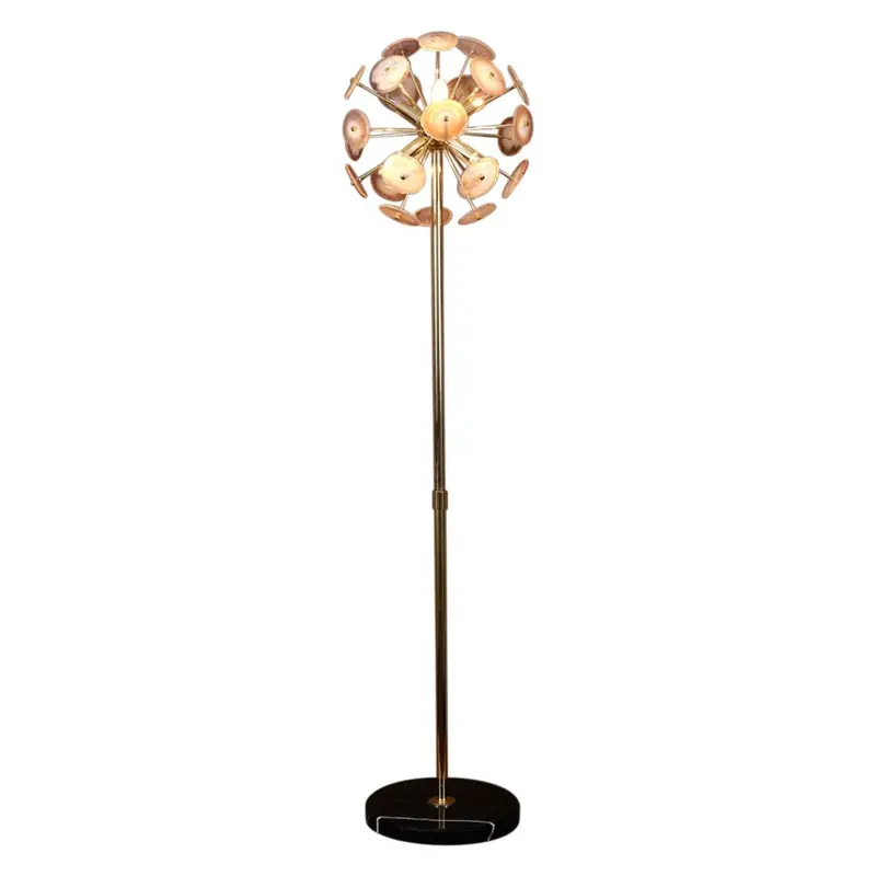 Light Agate And Marble Floor Lamp – Vintage Organic Design 1