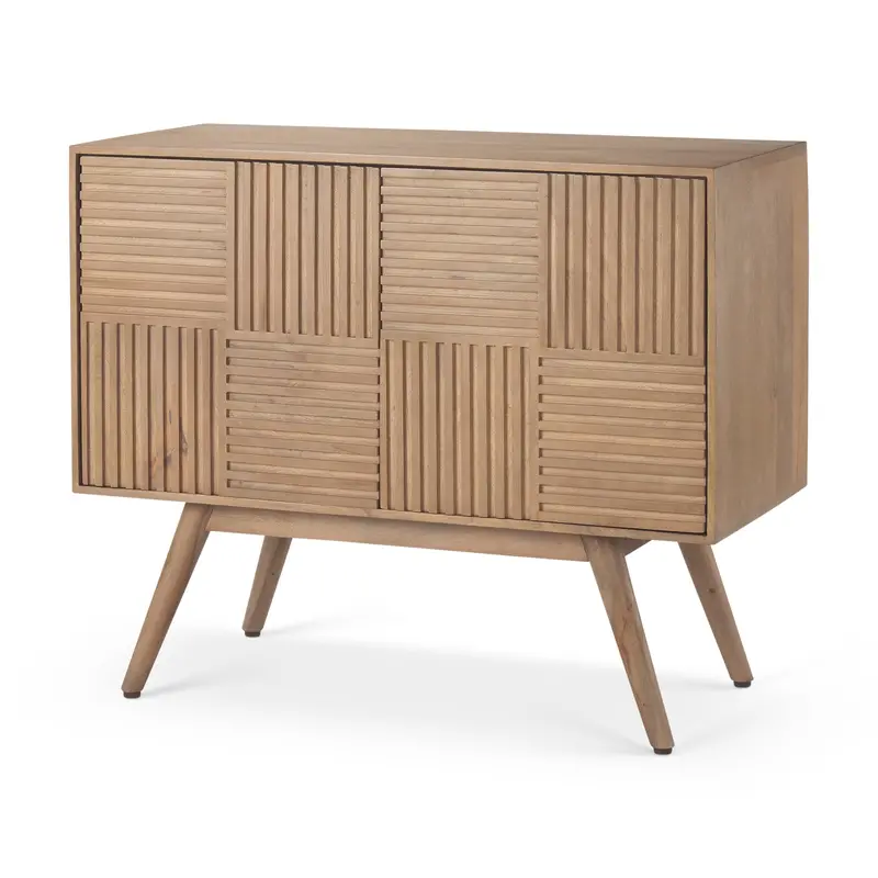 Light Brown Wood Accent Cabinet With Sable Finish – 37"L X 17"W X 30.5"H 1