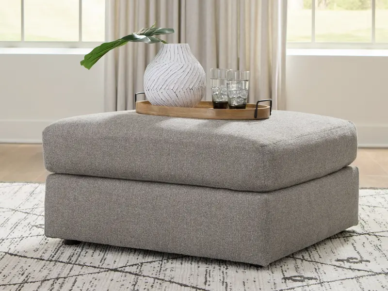 Lindon Smoke Oversized Accent Ottoman 1