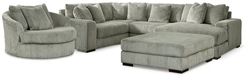Lindyn 4-Piece Living Room Set: Sectional, Accent Chair, And Ottoman 1