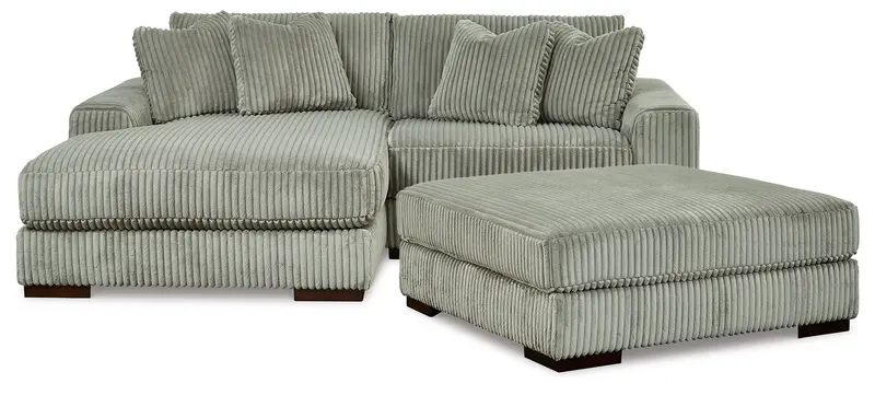 Lindyn Fog 2-Piece Modular Sectional With Detachable Ottoman 1