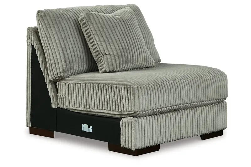 Lindyn Fog Minimalist Armless Accent Chair 1