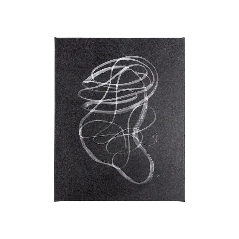 Lines Vi Textured Canvas Wall Art – Hand-Embellished Contemporary Piece By Mercana Studio 1
