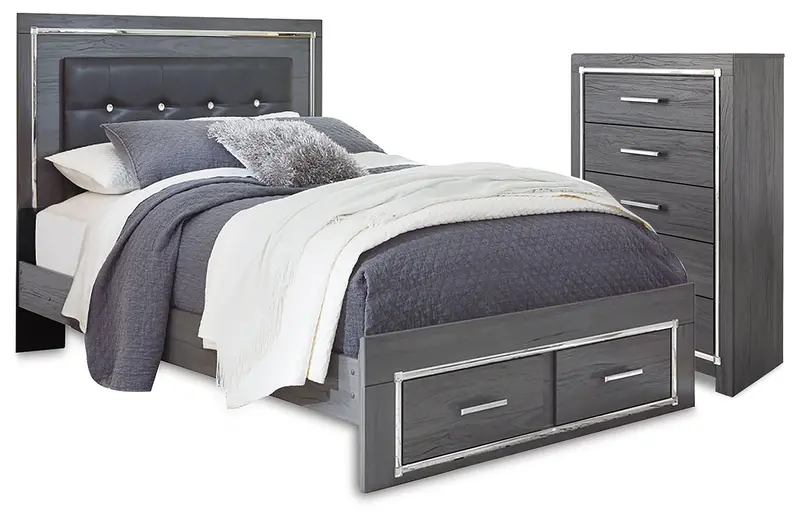 Lodanna Queen Panel Storage Bed With Integrated Chest 1