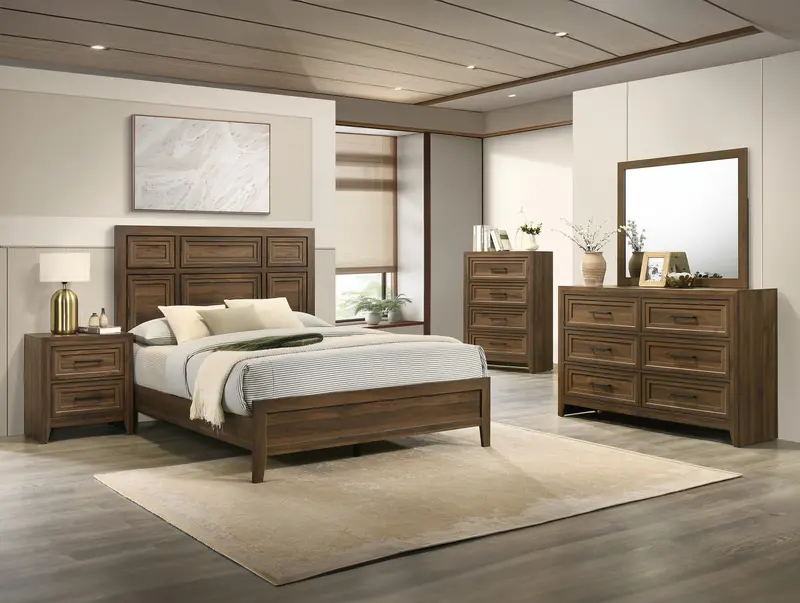 Lorraine Brown Bedroom Set – Matching Furniture Collection 1
