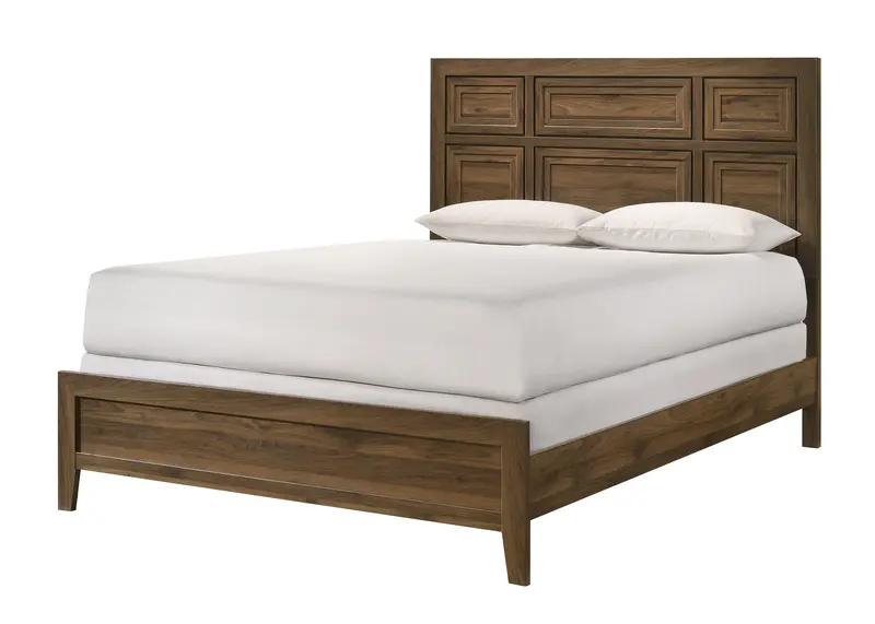 Lorraine Brown Full Bed – Timeless Solid Wood Construction 1