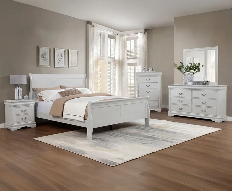 Louis Philip Greige Youth Bedroom Set – Compact & Stylish 1