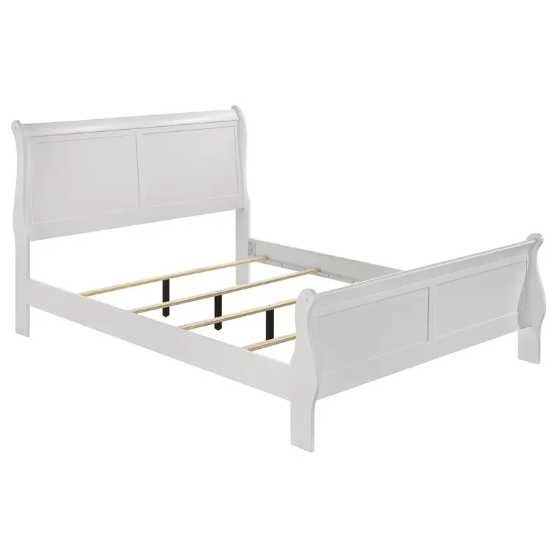 Louis Philippe White Full Sleigh Bed (47-Inch) 1