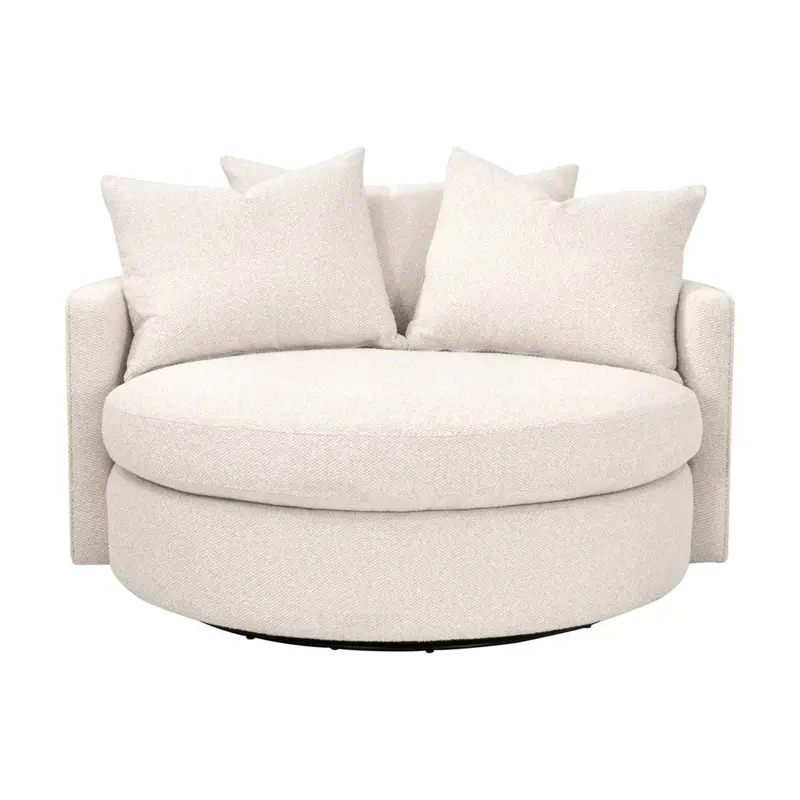 Lourne Grand Swivel Sofa Chair – Oversized Rotating Lounge Chair 1