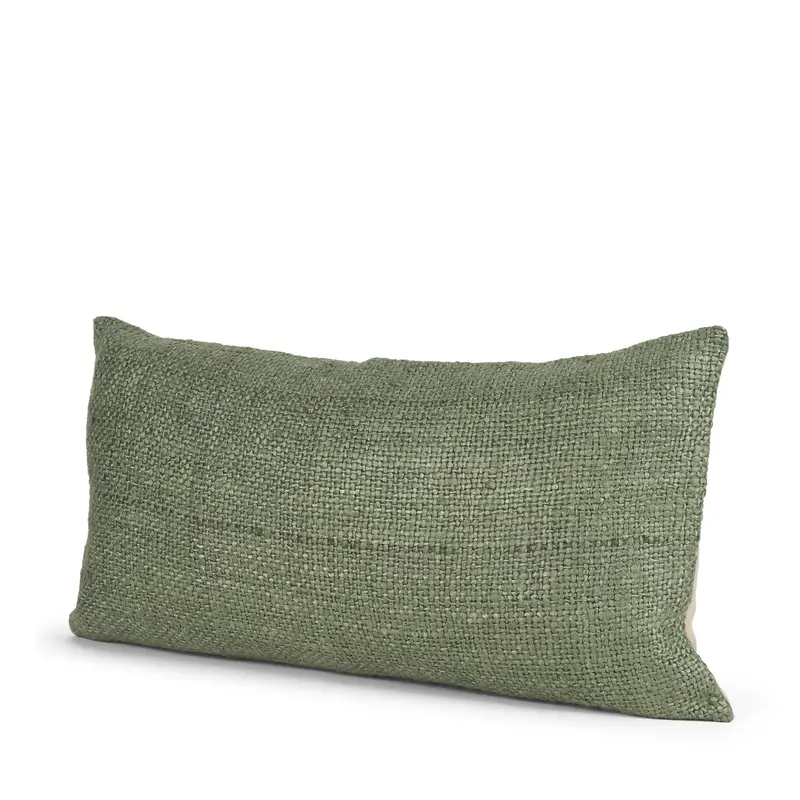 Lowen Silver Sage Woven Decorative Pillow – 14" X 26" 1