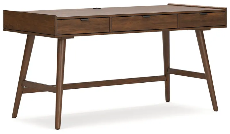 Lyncott Brown 60-Inch Modern Home Office Desk 1