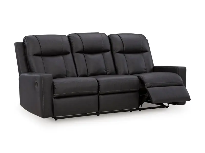 Mackmenville Carbon-Finish Reclining Sofa – Modern Living Room Seating 1