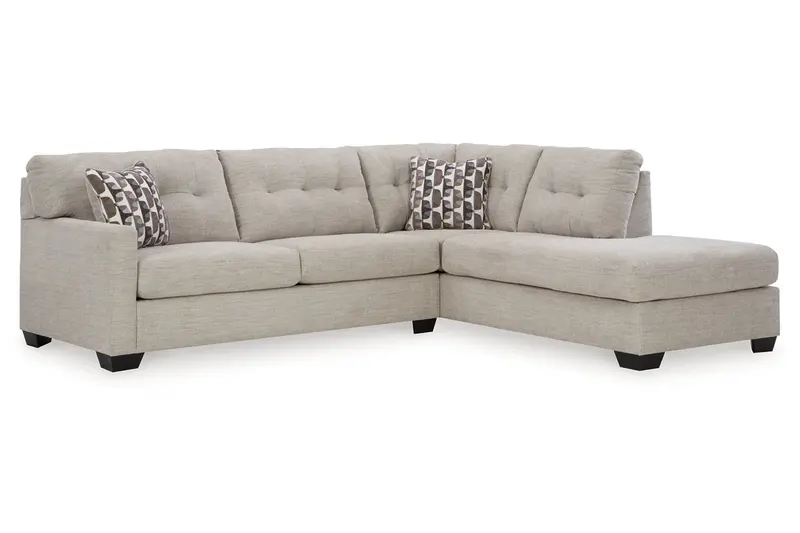 Mahoney Pebble 2-Piece Raf Chaise Sleeper Sectional – Modular Comfort Design 1