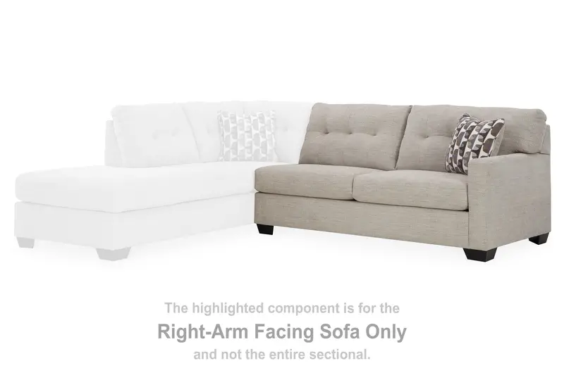 Mahoney Pebble Right-Arm Sofa 1