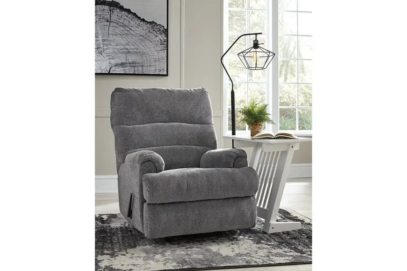 Man Fort Graphite Accent Recliner Chair 1