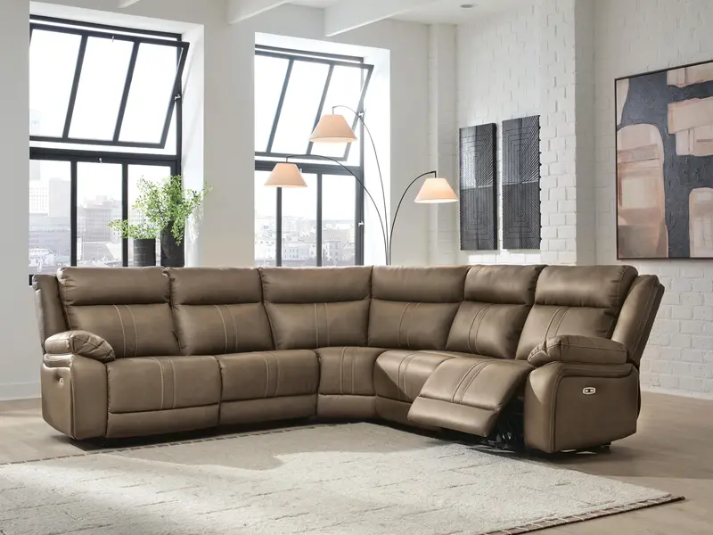 Max-Momentum Biscotti 5-Piece Power Reclining Sectional Sofa Set 1